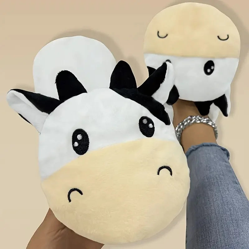 Cute Animal Plush Slippers Unisex – Soft, Cozy, Non-Slip House Shoes