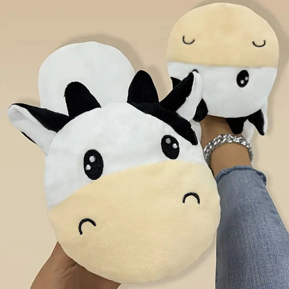 Cute Animal Plush Slippers Unisex – Soft, Cozy, Non-Slip House Shoes