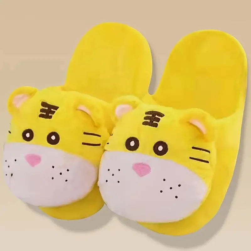 Cute Animal Plush Slippers Unisex – Soft, Cozy, Non-Slip House Shoes